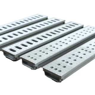Resin Drainage Channel + Resin Drain Cover - 600mm (L) × 104mm (W) × 40mm (H)