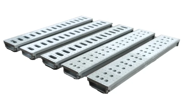 Resin Drainage Channel + Resin Drain Cover - 600mm (L) × 104mm (W) × 40mm (H)