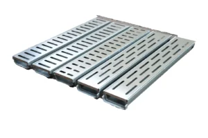 Resin Drainage Channel + Stainless Steel Drain Cover - 600mm (L) × 104mm (W) × 40mm (H)