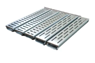 Resin Drainage Channel + Stainless Steel Drain Cover - 600mm (L) × 104mm (W) × 40mm (H)