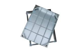 Stainless Steel Manhole Cover - 600 mm (L), 450 mm (W), 80 mm (H), 2.5 mm (T)