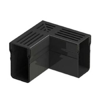 Drain Corner - Black Anodised Aluminium